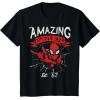 imageMarvel The Amazing SpiderMan Grunge Graphic TShirt TShirtBlack