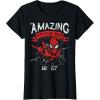 imageMarvel The Amazing SpiderMan Grunge Graphic TShirt TShirtBlack