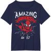 imageMarvel The Amazing SpiderMan Grunge Graphic TShirt TShirtNavy Blue
