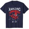 imageMarvel The Amazing SpiderMan Grunge Graphic TShirt TShirtNavy Blue