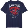 imageMarvel The Amazing SpiderMan Grunge Graphic TShirt TShirtNavy Blue