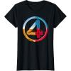 imageMarvel The Fantastic Four First Steps SuperPowered 4 Logo TShirtBlack