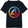 imageMarvel The Fantastic Four First Steps SuperPowered 4 Logo TShirtBlack