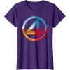 imageMarvel The Fantastic Four First Steps SuperPowered 4 Logo TShirtPurple