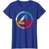 imageMarvel The Fantastic Four First Steps SuperPowered 4 Logo TShirtRoyal Blue