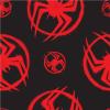 imageMiles Morales SpiderMan Across the SpiderVerse Logo AOP Mens Black Sleep Pajama Pants