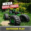 imageMonster Jam Marvel Mega SpiderMan RC Monster Truck AllTerrain Over 2 Feet Long 16 Scale Super Hero Kids Toys for Boys and Girls Ages 4 and UpMega Grave Digger V2