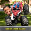 imageMonster Jam Marvel Mega SpiderMan RC Monster Truck AllTerrain Over 2 Feet Long 16 Scale Super Hero Kids Toys for Boys and Girls Ages 4 and UpMulticolor