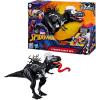 imageSPIDERMAN Marvel Epic World of Action VenomVersus Venomsaurus Rex 16Inch 40cm Action Figure with Dino Chomp Action Super Hero Toys for Kids Ages 4