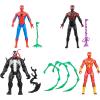 imageSPIDERMAN Marvel VenomVersus Epic World of Action Miles Morales Iron Spider ampamp Venom Superhero Toys Action Figure 4Pack Amazon Exclusive
