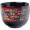 imageSilver Buffalo Marvel SpiderMan Japanese Manga Comic Panels Ceramic Ramen Noodle Rice Bowl with Chopsticks Microwave Safe 20 OuncesAvengers Classic Heads Spoon