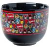 imageSilver Buffalo Marvel SpiderMan Japanese Manga Comic Panels Ceramic Ramen Noodle Rice Bowl with Chopsticks Microwave Safe 20 OuncesAvengers Classic Heads Spoon