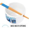 imageSilver Buffalo Marvel SpiderMan Japanese Manga Comic Panels Ceramic Ramen Noodle Rice Bowl with Chopsticks Microwave Safe 20 OuncesBatman Japanese Manga Comic Panels