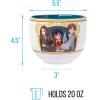 imageSilver Buffalo Marvel SpiderMan Japanese Manga Comic Panels Ceramic Ramen Noodle Rice Bowl with Chopsticks Microwave Safe 20 OuncesHarry Potter Anime