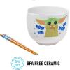imageSilver Buffalo Marvel SpiderMan Japanese Manga Comic Panels Ceramic Ramen Noodle Rice Bowl with Chopsticks Microwave Safe 20 OuncesMandalorian Baby Yoda Grogu