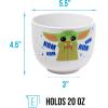 imageSilver Buffalo Marvel SpiderMan Japanese Manga Comic Panels Ceramic Ramen Noodle Rice Bowl with Chopsticks Microwave Safe 20 OuncesMandalorian Baby Yoda Grogu