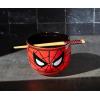 imageSilver Buffalo Marvel SpiderMan Japanese Manga Comic Panels Ceramic Ramen Noodle Rice Bowl with Chopsticks Microwave Safe 20 OuncesSpiderMan Face Closeup
