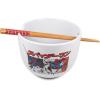 imageSilver Buffalo Marvel SpiderMan Japanese Manga Comic Panels Ceramic Ramen Noodle Rice Bowl with Chopsticks Microwave Safe 20 OuncesSpiderman Manga Panels