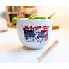imageSilver Buffalo Marvel SpiderMan Japanese Manga Comic Panels Ceramic Ramen Noodle Rice Bowl with Chopsticks Microwave Safe 20 OuncesSpiderman Manga Panels