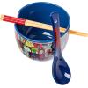 imageSilver Buffalo Marvel SpiderMan Japanese Manga Comic Panels Ceramic Ramen Noodle Rice Bowl with Chopsticks Microwave Safe 20 OuncesStar Wars Characters Spoon