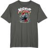 imageSpiderMan  Miles Morales Spray Paint TShirtAsphalt Grey