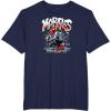imageSpiderMan  Miles Morales Spray Paint TShirtNavy Blue