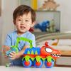 imageSpidey and his Amazing Friends Marvel DinoWebs Crawler Toy Car Playset SpiderMan ampamp Goblin Raptor 4Inch Action Figures Kids Ages 3 ampamp Up