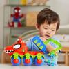 imageSpidey and his Amazing Friends Marvel DinoWebs Crawler Toy Car Playset SpiderMan ampamp Goblin Raptor 4Inch Action Figures Kids Ages 3 ampamp Up