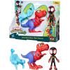 imageSpidey and his Amazing Friends Marvel DinoWebs SpideyRex ampamp Miles Spin Morales 4inchScale SpiderMan Action Figure Set Toys for Kids