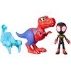 imageSpidey and his Amazing Friends Marvel DinoWebs SpideyRex ampamp Miles Spin Morales 4inchScale SpiderMan Action Figure Set Toys for Kids
