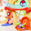 imageSpidey and his Amazing Friends Marvel DinoWebs Treehouse Playset SpiderMan ampamp Goblin Raptor 4InchScale Action Figure Set Ages 3 ampamp Up