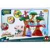 imageSpidey and his Amazing Friends Marvel DinoWebs Treehouse Playset SpiderMan ampamp Goblin Raptor 4InchScale Action Figure Set Ages 3 ampamp Up
