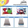 imageSunny Side Up Kids Sheet Set Includes Sheets and Pillow Cover  100 Microfiber Bedding and Room Decor Blue  Spiderman 3 Piece TwinMulti  Spidey  Friends