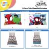 imageSunny Side Up Kids Sheet Set Includes Sheets and Pillow Cover  100 Microfiber Bedding and Room Decor Blue  Spiderman 3 Piece TwinMulti  Spidey  Friends