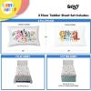 imageSunny Side Up Kids Sheet Set Includes Sheets and Pillow Cover  100 Microfiber Bedding and Room Decor Blue  Spiderman 3 Piece TwinWhite  Bluey