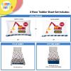 imageSunny Side Up Kids Sheet Set Includes Sheets and Pillow Cover  100 Microfiber Bedding and Room Decor Blue  Spiderman 3 Piece TwinWhite  Construction Zone