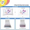 imageSunny Side Up Kids Sheet Set Includes Sheets and Pillow Cover  100 Microfiber Bedding and Room Decor Blue  Spiderman 3 Piece TwinWhite  Flutter