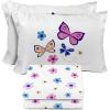 imageSunny Side Up Kids Sheet Set Includes Sheets and Pillow Cover  100 Microfiber Bedding and Room Decor Blue  Spiderman 3 Piece TwinWhite  Flutter