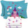 imageSunny Side Up Kids Sheet Set Includes Sheets and Pillow Cover  100 Microfiber Bedding and Room Decor Blue  Spiderman 3 Piece TwinWhite  Magic Castle