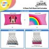 imageSunny Side Up Kids Sheet Set Includes Sheets and Pillow Cover  100 Microfiber Bedding and Room Decor Blue  Spiderman 3 Piece TwinWhite  Minnie Mouse