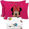 imageSunny Side Up Kids Sheet Set Includes Sheets and Pillow Cover  100 Microfiber Bedding and Room Decor Blue  Spiderman 3 Piece TwinWhite  Minnie Mouse