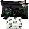 imageSunny Side Up Kids Sheet Set Includes Sheets and Pillow Cover  100 Microfiber Bedding and Room Decor Blue  Spiderman 3 Piece TwinWhite  Monster Jam