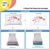 imageSunny Side Up Kids Sheet Set Includes Sheets and Pillow Cover  100 Microfiber Bedding and Room Decor Blue  Spiderman 3 Piece TwinWhite  Rainbow Unicorn