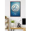 imageTrends International Marvel Fantastic Four First Steps  Button One Sheet Wall Poster 34L x 224W Premium Unframed VersionMahogany Framed Version