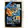 imageTrends International Marvel Fantastic Four First Steps 2025  Comic Panel Wall Poster 224L x 147W Premium Unframed VersionGold Framed Version