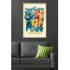 imageTrends International Marvel Fantastic Four First Steps 2025  F4 And HERBIE Wall Poster 34L x 224W Premium Unframed VersionBlonde Framed Version