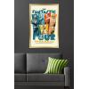 imageTrends International Marvel Fantastic Four First Steps 2025  F4 And HERBIE Wall Poster 34L x 224W Premium Unframed VersionGold Framed Version