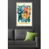 imageTrends International Marvel Fantastic Four First Steps 2025  F4 And HERBIE Wall Poster 34L x 224W Premium Unframed VersionGray Framed Version
