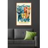 imageTrends International Marvel Fantastic Four First Steps 2025  F4 And HERBIE Wall Poster 34L x 224W Premium Unframed VersionMahogany Framed Version