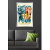 imageTrends International Marvel Fantastic Four First Steps 2025  F4 And HERBIE Wall Poster 34L x 224W Premium Unframed VersionSilver Framed Version